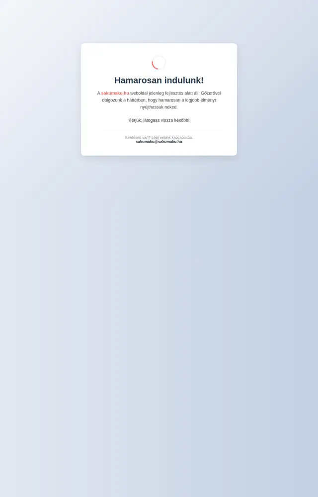 Startseite der Website Sakumaku